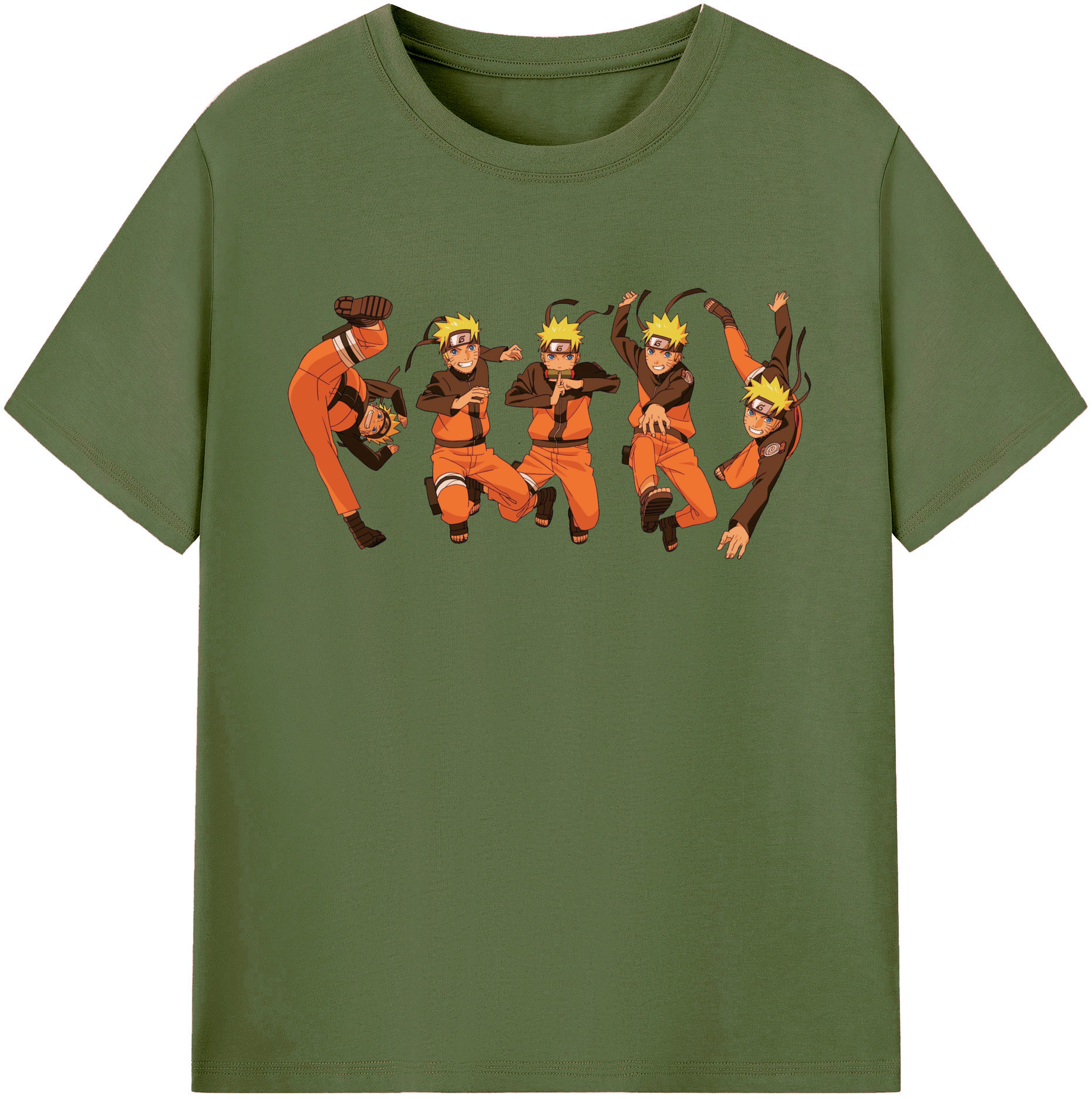 （画像用） NARUTO -ナルト- うずまき ナルト Uzumaki Naruto 綿100％半袖Tシャツ（フロントプリント）